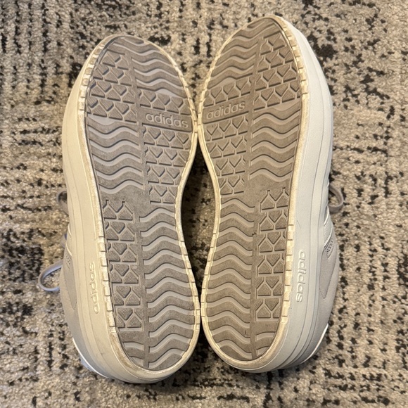 Adidas Women's Light Gray Athletic Sneakers - Picture 3 of 5